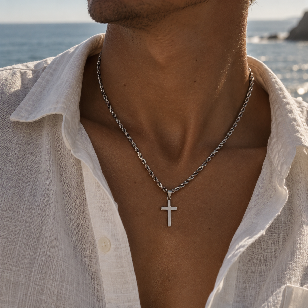 CROSS X ROPE CHAIN
